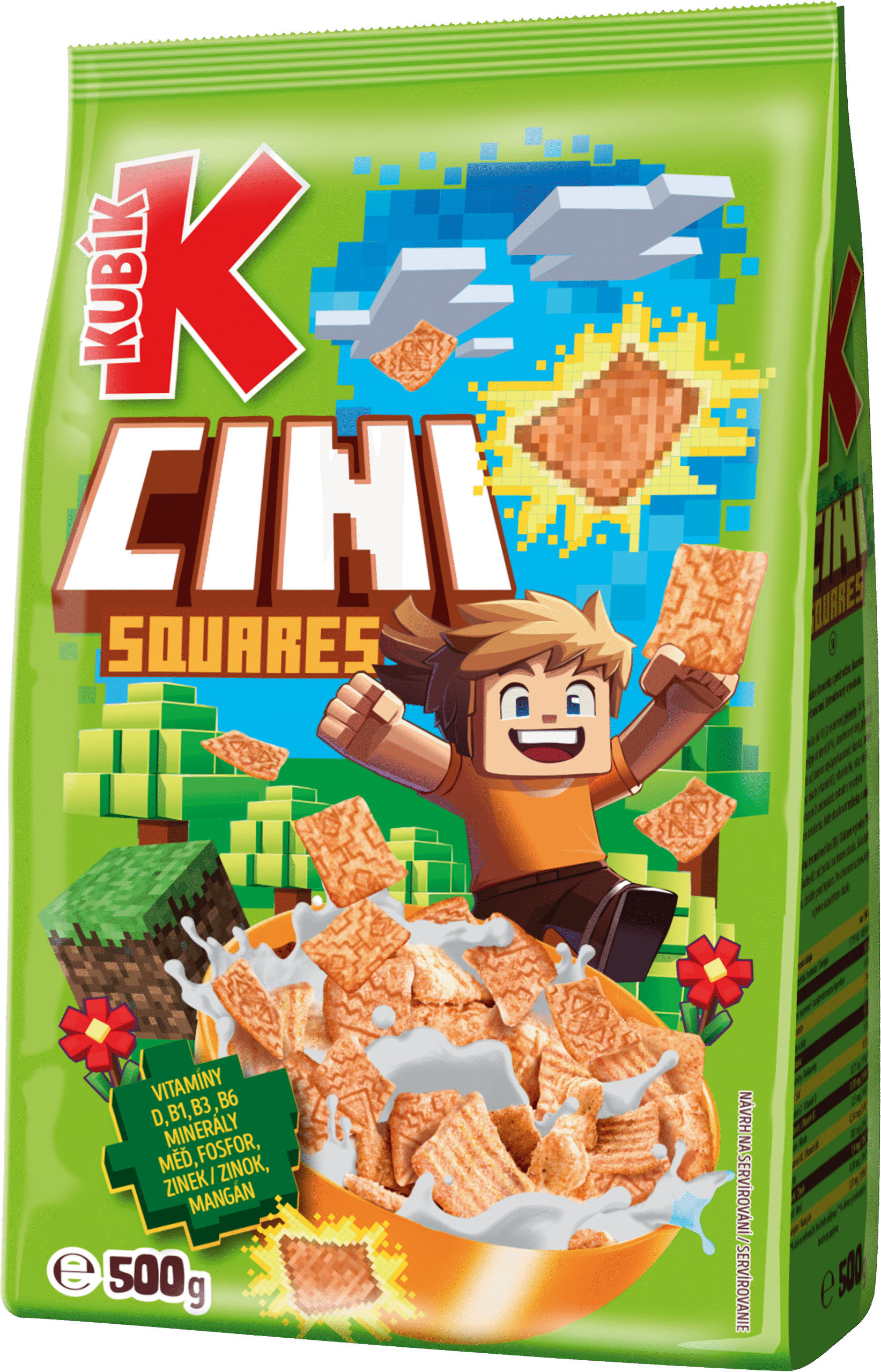 Kubík Cereálie Cini Squares Pixel 500 g